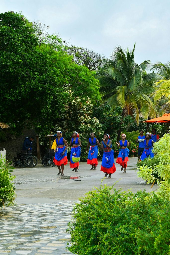 Local dancers in Labadee, Haiti